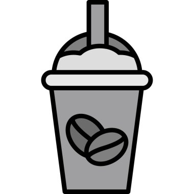 İçecek. Web simgesi basit illüstrasyon