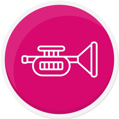 Trompet simgesinin vektör çizimi