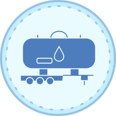 vektör yağ tankeri simgesi