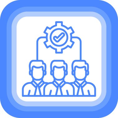 takım toplantı simgesi vektör illüstrasyonu