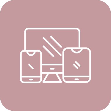 Akıllı telefon simgesinin vektör illüstrasyonu