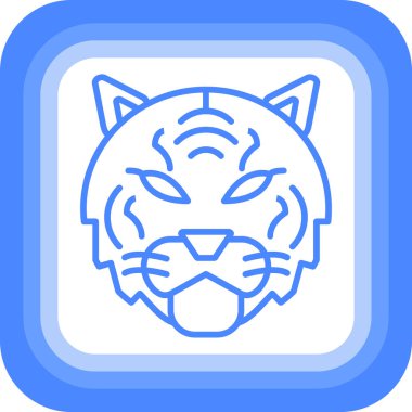 Kedi. Web simgesi basit illüstrasyon