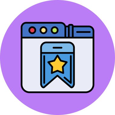 Rozet rozet simgesi - taslak biçimi