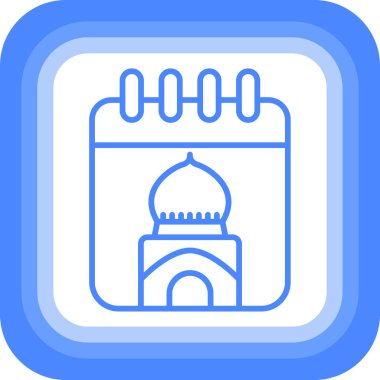 Cami. Web simgesi basit illüstrasyon