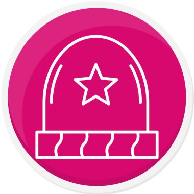 Bir yıldız simgesinin vektör illüstrasyonu