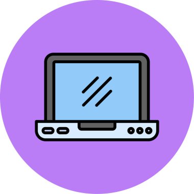 Bilgisayar. Web simgesi basit illüstrasyon