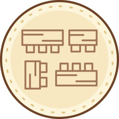 Bina. Web simgesi basit illüstrasyon