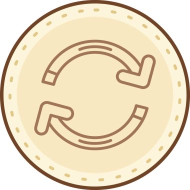 Sikke Simgesi vektör illüstrasyonu