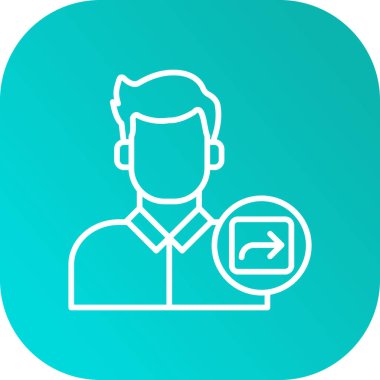 Kullanıcı profili olan eşsiz bir adam profili