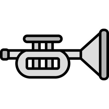 Megafon ikonu vektör illüstrasyonu