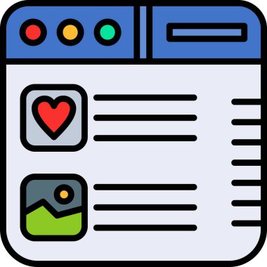 Sohbet mesaj simgesi - ana hatlar biçimi