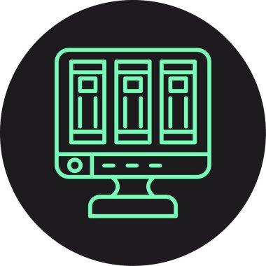 Bilgisayar monitörü simgesi, özet biçimi