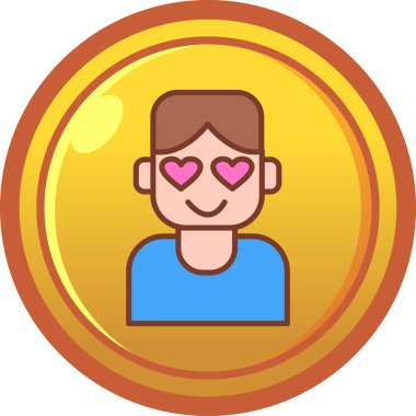 Aşk simgesinin vektör illüstrasyonu