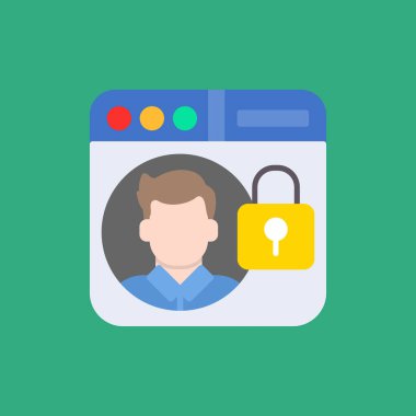 kimlik kartı vektör simgesi