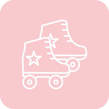 oyuncak paten web simgesi vektör illüstrasyonu