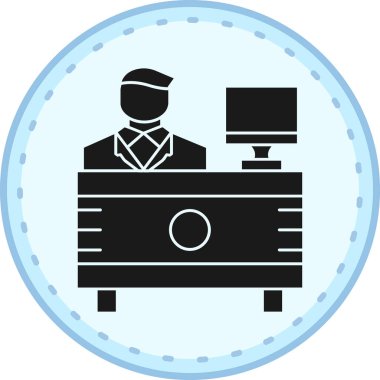 İş simgesinin vektör illüstrasyonu