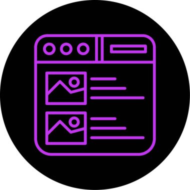 seo modern simgesinin vektör illüstrasyonu