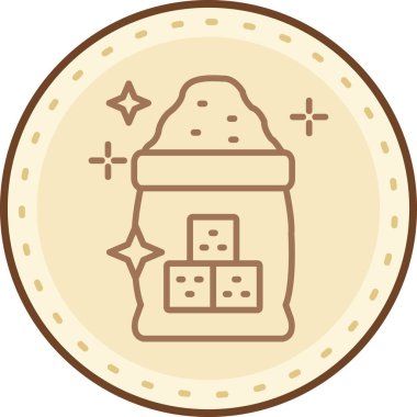 Çikolata. Web simgesi basit illüstrasyon