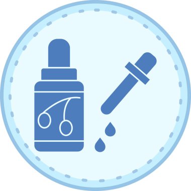 Kozmetik. Web simgesi basit illüstrasyon