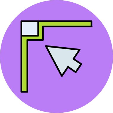 ok simgesi vektör illüstrasyonu