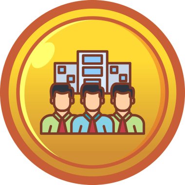 iş simgesi vektör illüstrasyonu