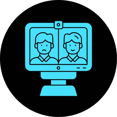 Konferans simgesi, vektör çizimi