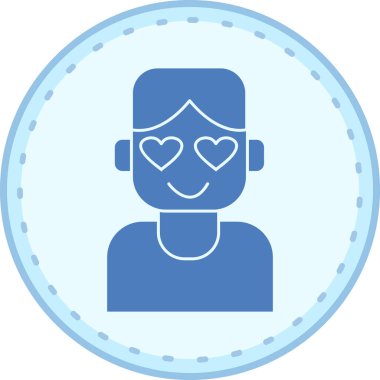 Kalp. Web simgesi basit illüstrasyon