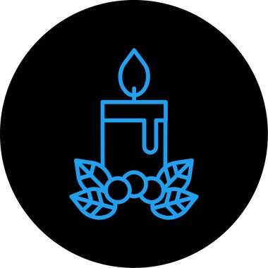 Mum simgesi vektör illüstrasyonu