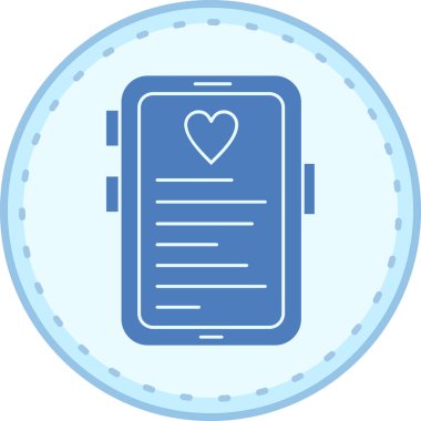 Akıllı telefon simgesi, vektör konseptinin vektör illüstrasyonu