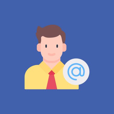 E- posta iletisi tutan işadamı.