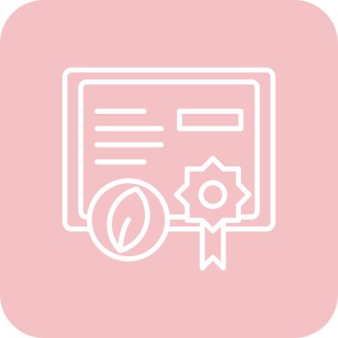 Bir belge simgesinin vektör illüstrasyonu