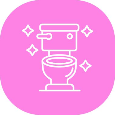 Banyo. Web simgesi basit illüstrasyon