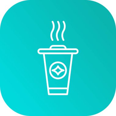 kahve ikonu vektör illüstrasyonu.