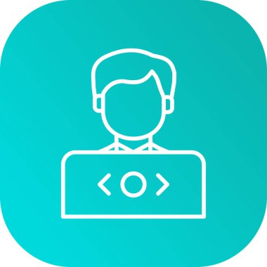 Soyut arkaplan grubunda kullanıcı simgesi izole edildi