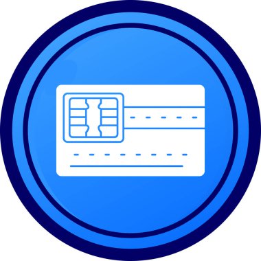 Kart. Web simgesi basit illüstrasyon