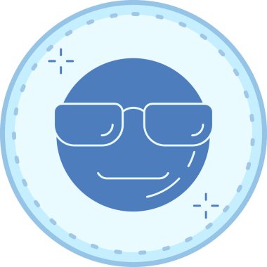 Mavi gözlü ve maskeli bir adamın vektör çizimi