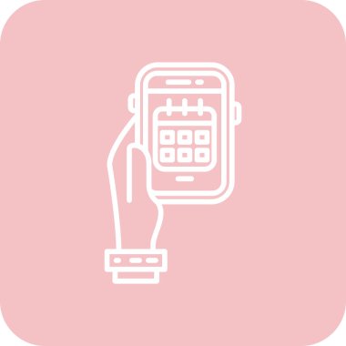 Modern akıllı telefon simgesinin vektör çizimi