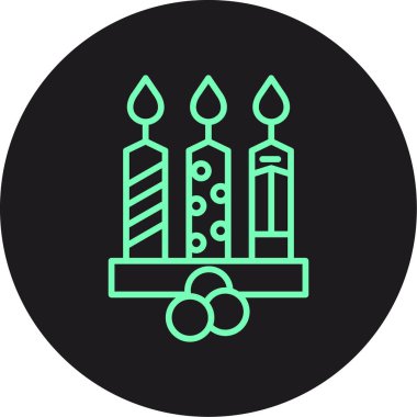 simge vektör çizim mumlar