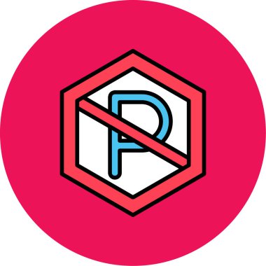 park simgesi vektör illüstrasyonu