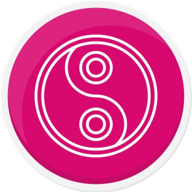 Yang sembolü vektör illüstrasyonu