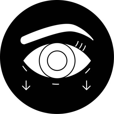 Göz simgesinin vektör illüstrasyonu