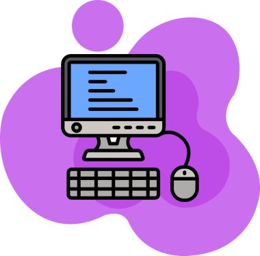 Bilgisayar masaüstü simgesi - taslak biçimi