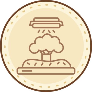 Ağaç. Web simgesi basit illüstrasyon