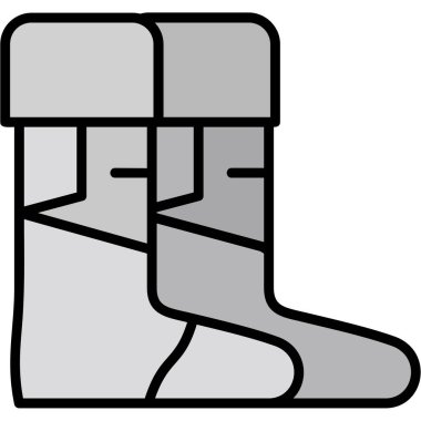 Çizmeler. Web simgesi basit illüstrasyon