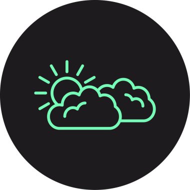 hava durumu web simgesi vektör illüstrasyonu