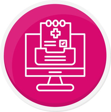 Bilgisayarlı bir tıbbi haçın vektör çizimi