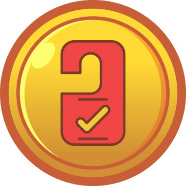 2 ve ikon. vektör illüstrasyonu