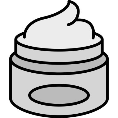 Krem simgesi, vektör illüstrasyonu