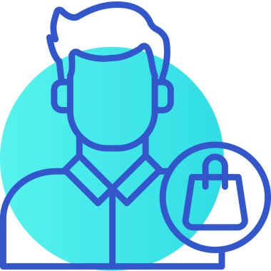 Bilim adamı simgesi vektör illüstrasyonu