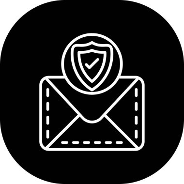 Vektör E- posta simgesi illüstrasyonu